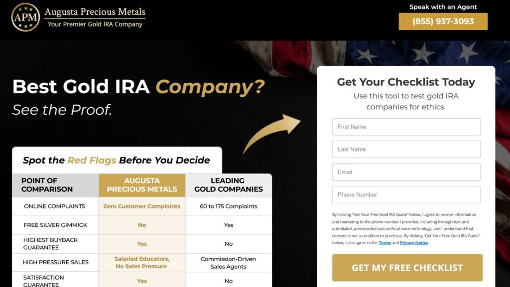 Augusta precious metals checklist